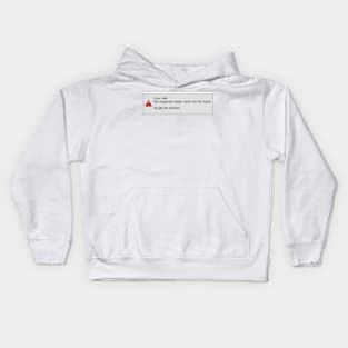 Error 404 no money found Kids Hoodie